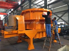 制砂機快速加工2000方河卵石，制砂機設備展實力